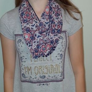 Girls Shirt With Scarf